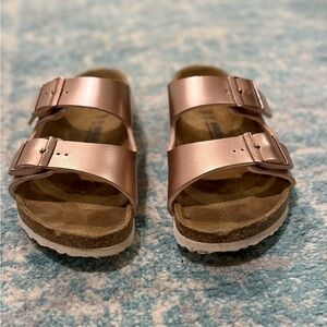 Birkenstock Kids Rose Gold Sandals
